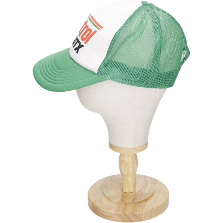 Castrol GTX Mesh Cap, One Size Fits All, Tracker Cap, Advertising polyester green type Vintage Second Hand