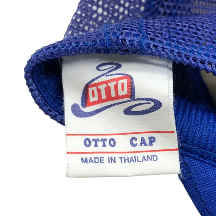 90'S OTTO Trucker Cap Mesh Cap One Size Fits All Vintage polyester blue type Vintage Second Hand