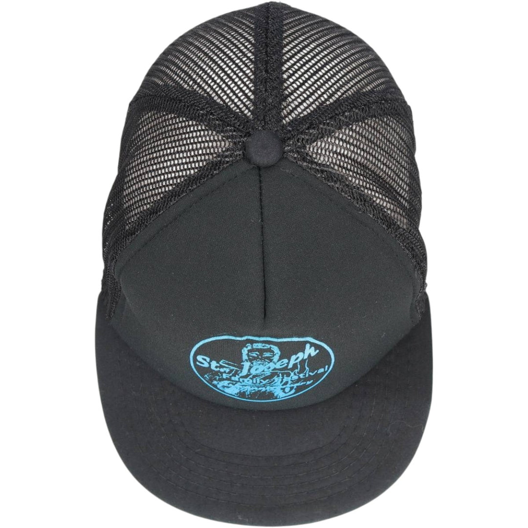 YUPOONG SHOWCASE Trucker Cap Mesh Cap One Size Fits All Vintage cotton black type Vintage Second Hand