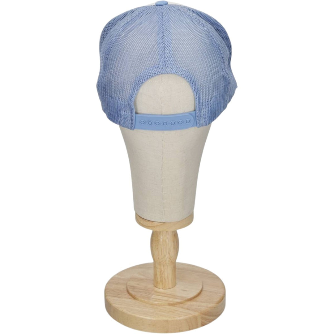 YUPOONG NYPD (New York City Police Department) Trucker Cap, Mesh Cap, One Size Fits All, Vintage polyester Blue type light blue Vintage Second Hand