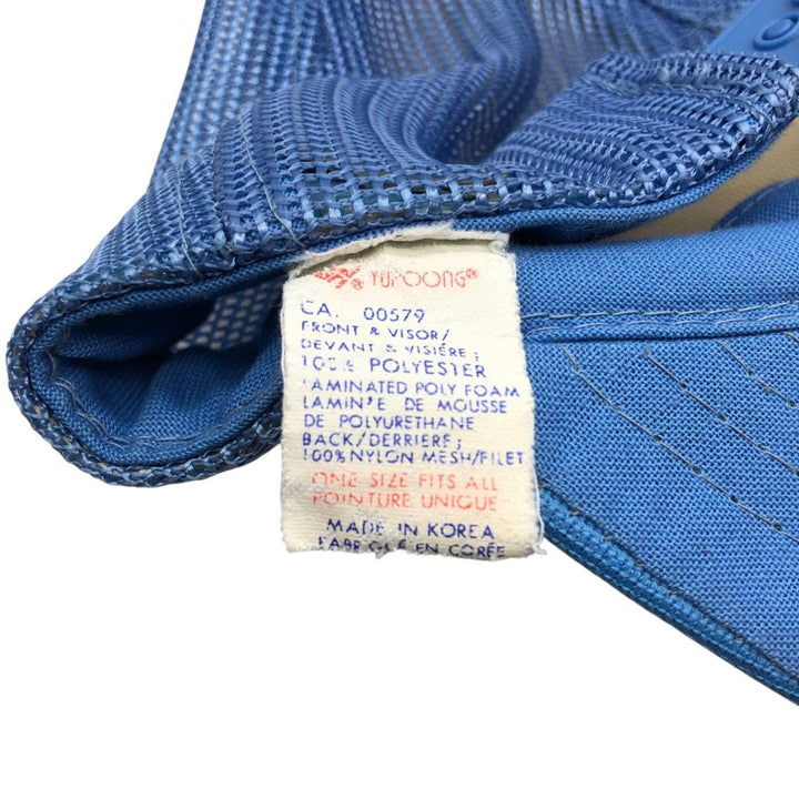YUPOONG NYPD (New York City Police Department) Trucker Cap, Mesh Cap, One Size Fits All, Vintage polyester Blue type light blue Vintage Second Hand