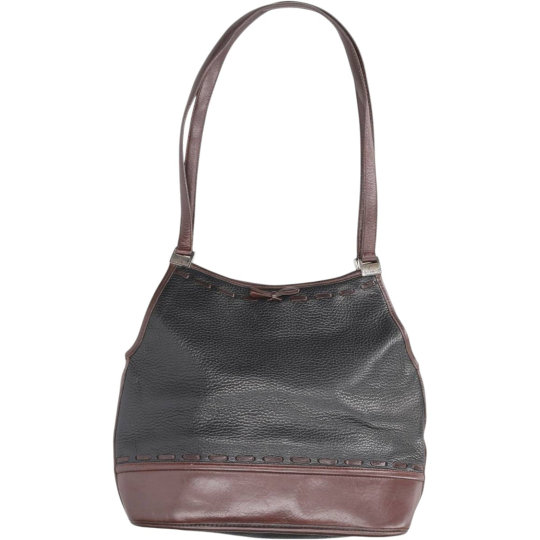Brighton Shoulder Bag genuine leather black type Vintage Second Hand