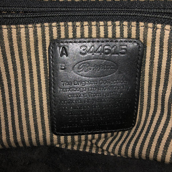 Brighton Shoulder Bag genuine leather black type Vintage Second Hand