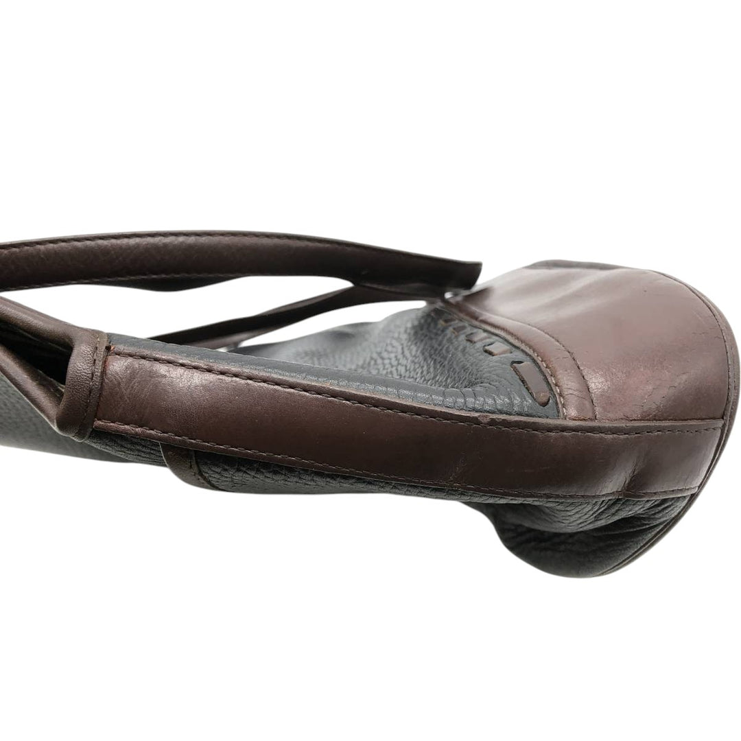 Brighton Shoulder Bag genuine leather black type Vintage Second Hand