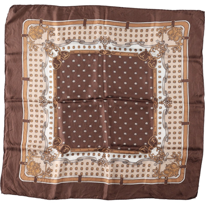 allover scarf unclear brown type Vintage Second Hand
