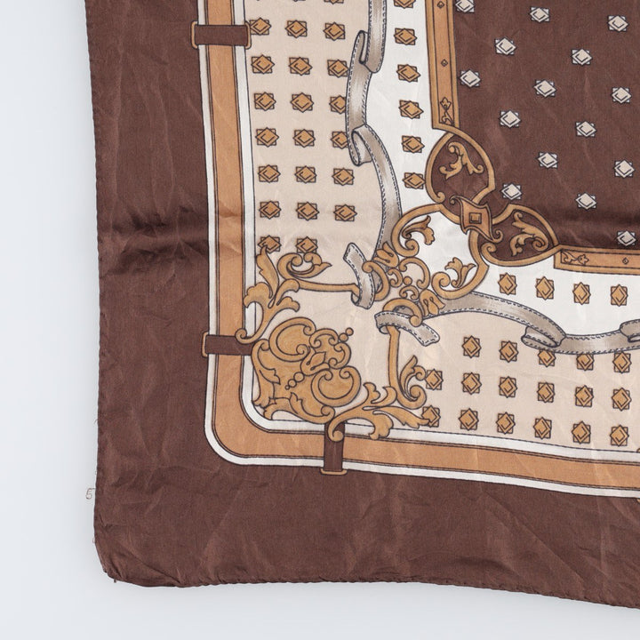 allover scarf unclear brown type Vintage Second Hand