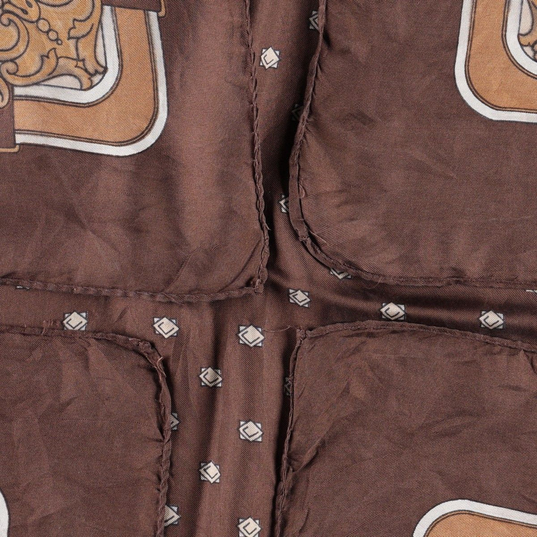 allover scarf unclear brown type Vintage Second Hand