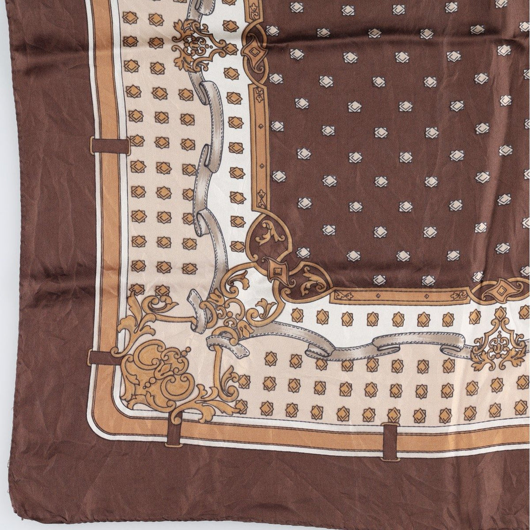 allover scarf unclear brown type Vintage Second Hand