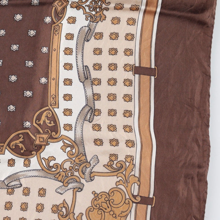 allover scarf unclear brown type Vintage Second Hand
