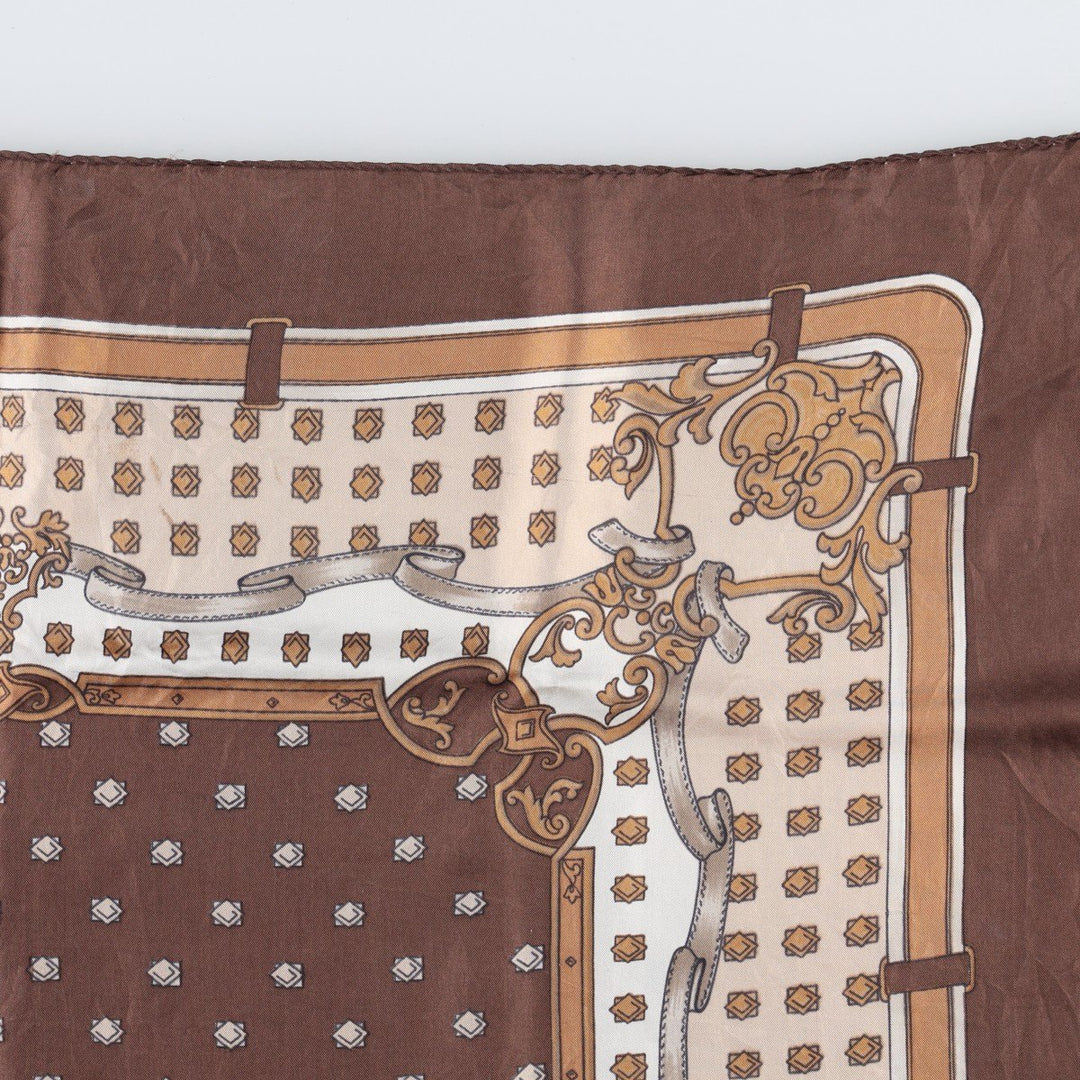 allover scarf unclear brown type Vintage Second Hand
