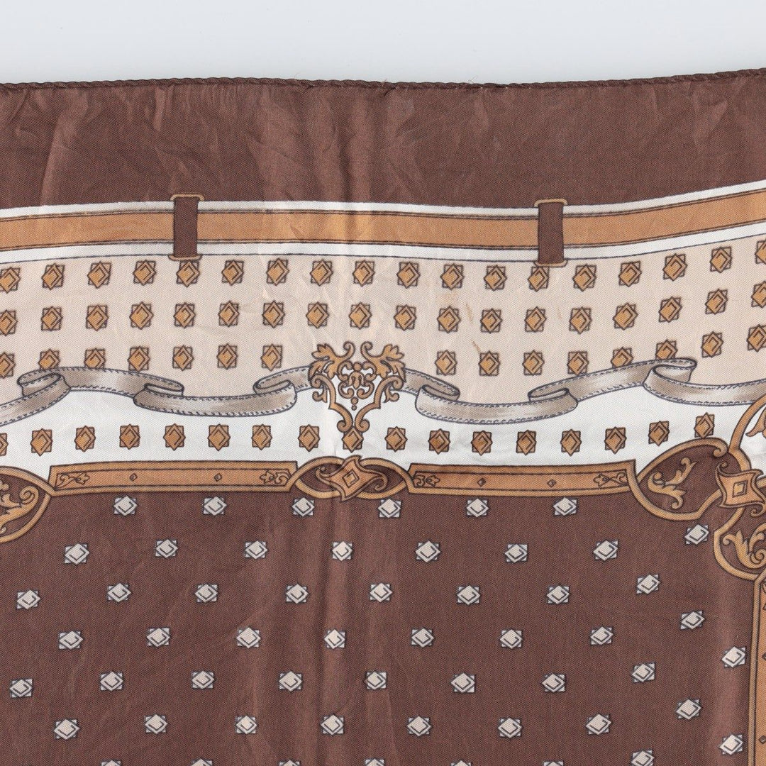 allover scarf unclear brown type Vintage Second Hand