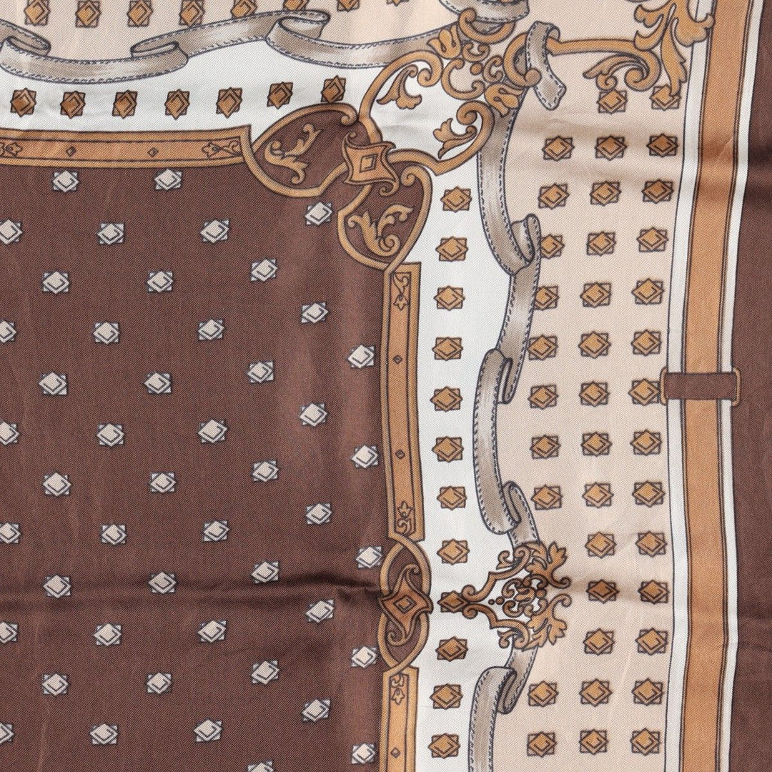 allover scarf unclear brown type Vintage Second Hand