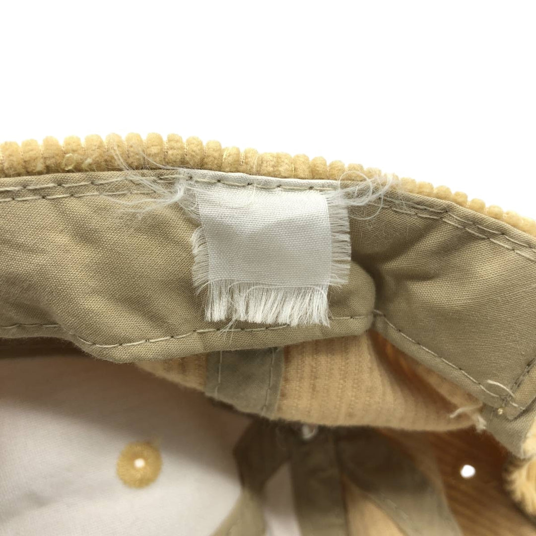 Ballantine's Wide-Wale Advertising Corduroy Cap (One Size Fits All) unclear Beige type Vintage Second Hand