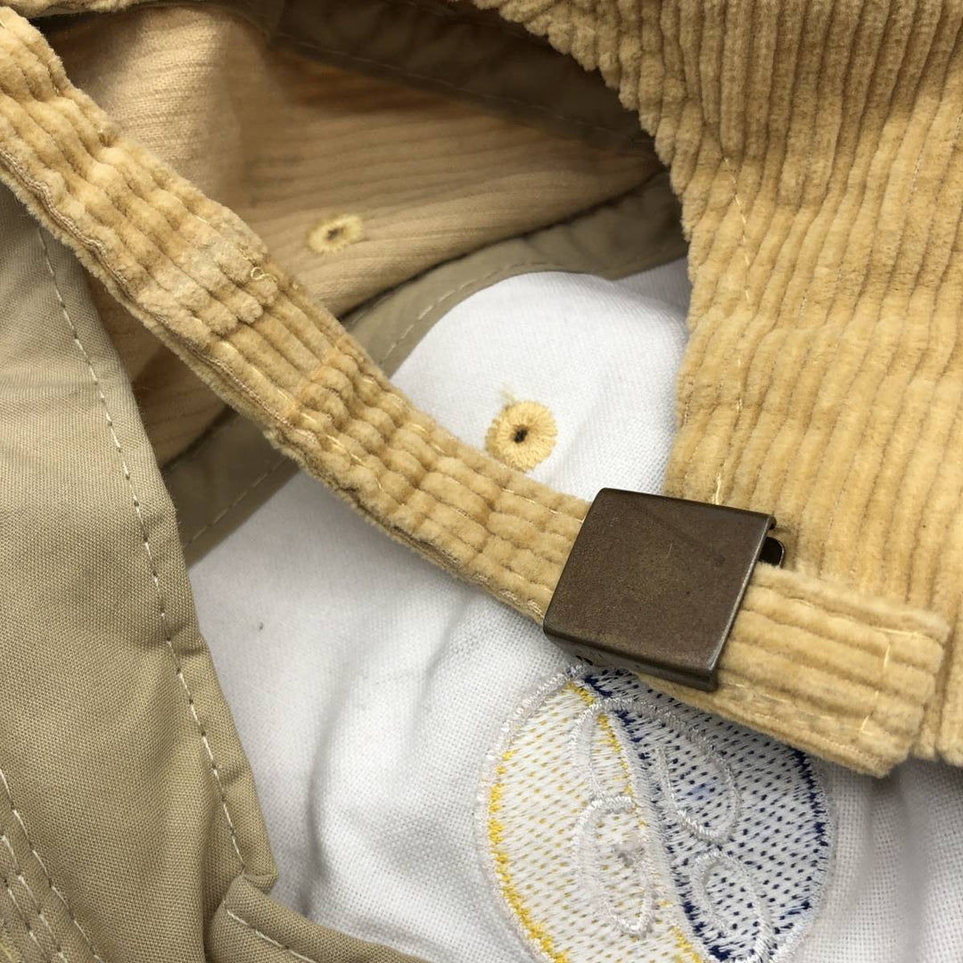 Ballantine's Wide-Wale Advertising Corduroy Cap (One Size Fits All) unclear Beige type Vintage Second Hand