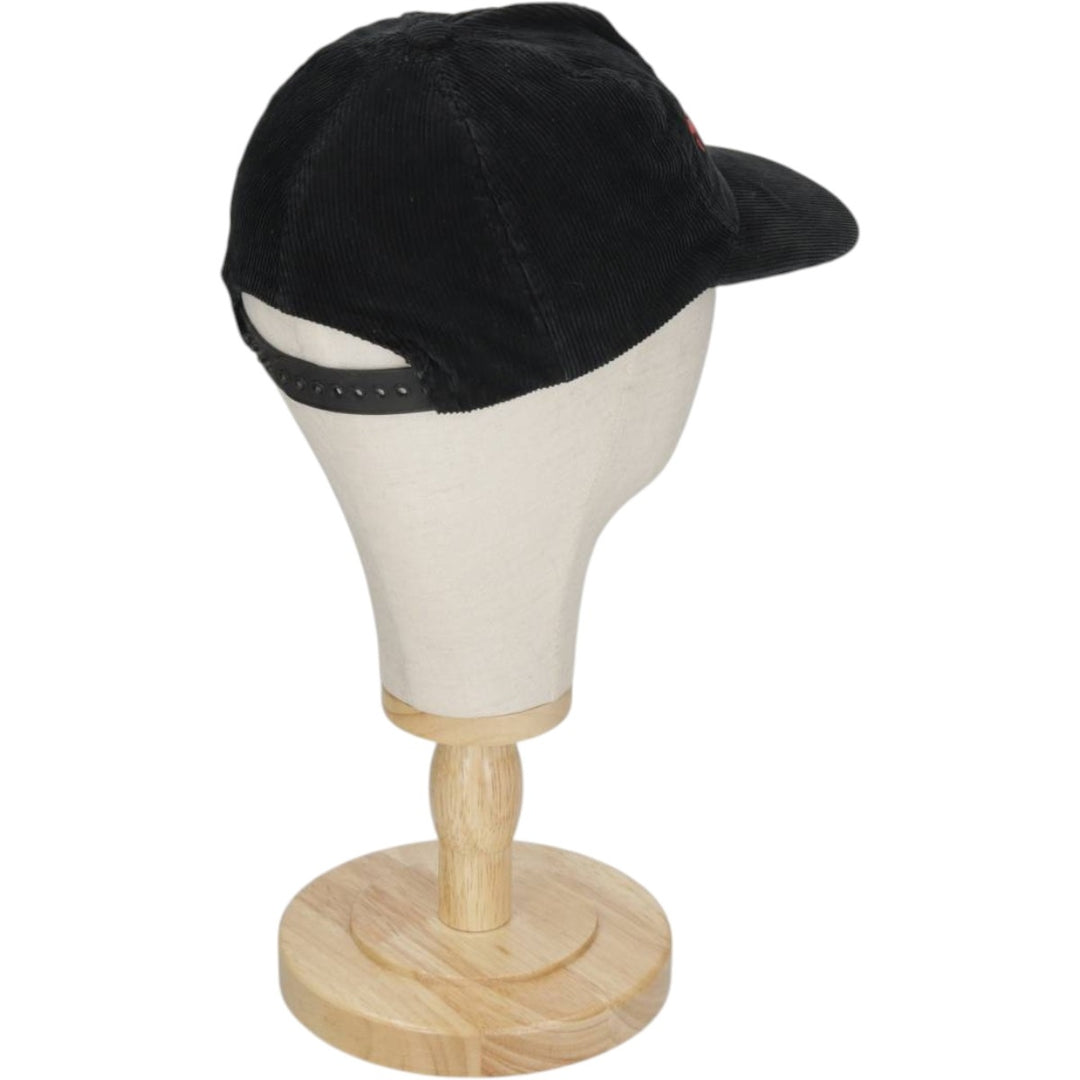 Ski Country Imports Steamboat Ski Resort Advertising Corduroy Cap (One Size Fits All) cotton black type Vintage Second Hand