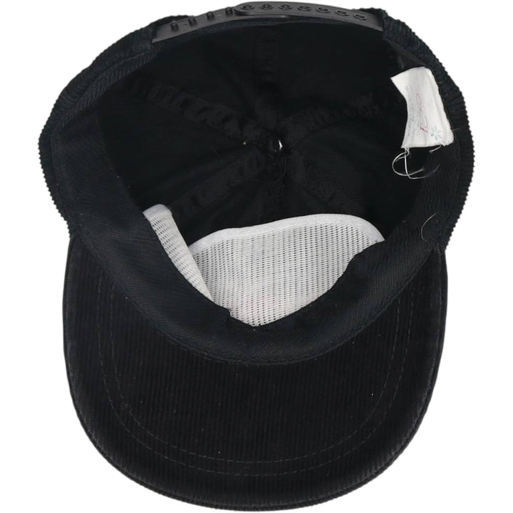 Ski Country Imports Steamboat Ski Resort Advertising Corduroy Cap (One Size Fits All) cotton black type Vintage Second Hand