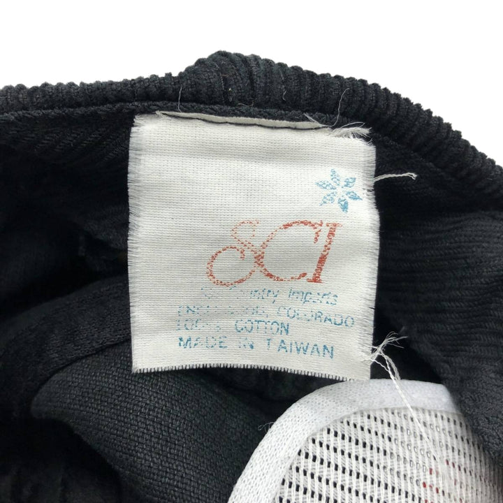 Ski Country Imports Steamboat Ski Resort Advertising Corduroy Cap (One Size Fits All) cotton black type Vintage Second Hand