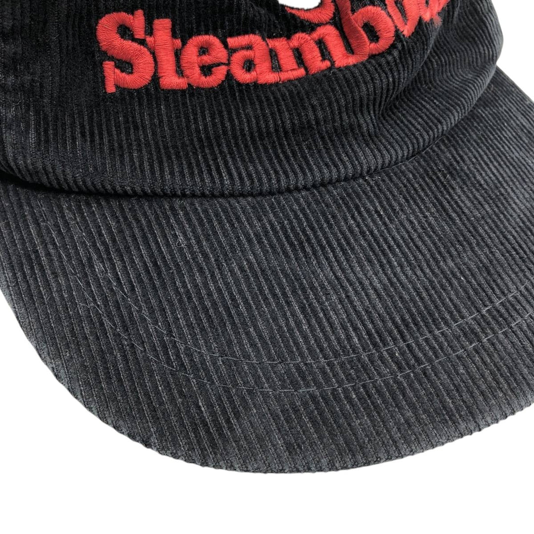 Ski Country Imports Steamboat Ski Resort Advertising Corduroy Cap (One Size Fits All) cotton black type Vintage Second Hand