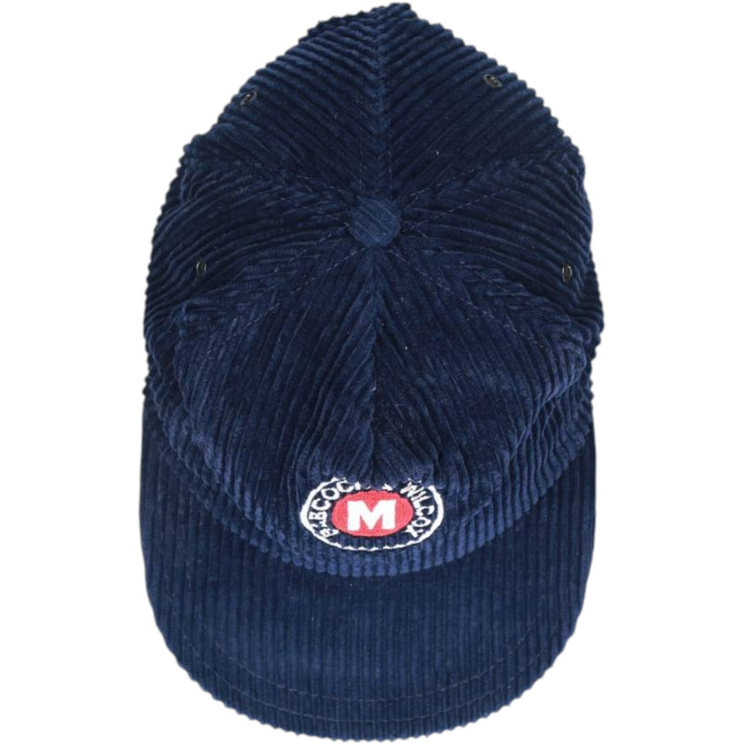 #1 Apparel BABCOCK&WILCOX Advertising Wide-Wale Corduroy Cap Made in Canada One Size Fits All cotton navy blue type Vintage Second Hand