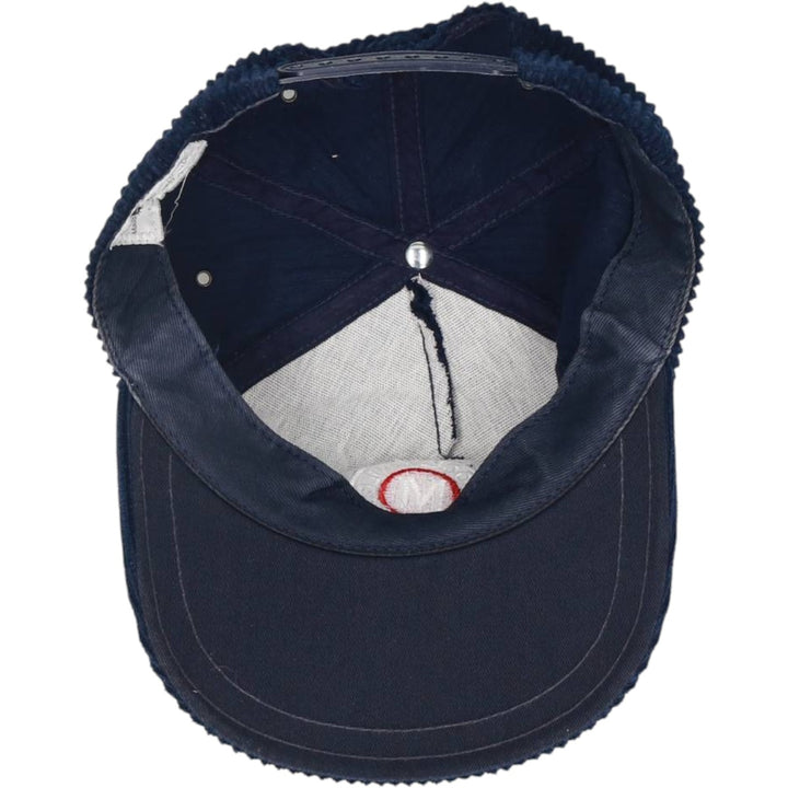 #1 Apparel BABCOCK&WILCOX Advertising Wide-Wale Corduroy Cap Made in Canada One Size Fits All cotton navy blue type Vintage Second Hand