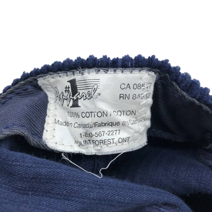 #1 Apparel BABCOCK&WILCOX Advertising Wide-Wale Corduroy Cap Made in Canada One Size Fits All cotton navy blue type Vintage Second Hand