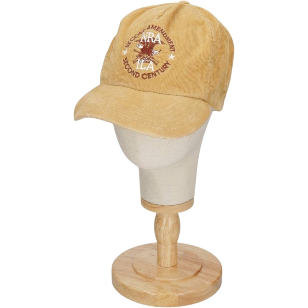 Eagle Pattern Corduroy Cap, Made in USA, One Size Fits All, Vintage unclear Beige type Vintage Second Hand