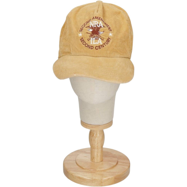 Eagle Pattern Corduroy Cap, Made in USA, One Size Fits All, Vintage unclear Beige type Vintage Second Hand