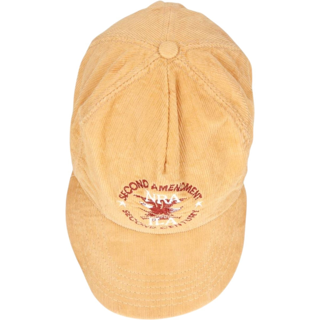 Eagle Pattern Corduroy Cap, Made in USA, One Size Fits All, Vintage unclear Beige type Vintage Second Hand
