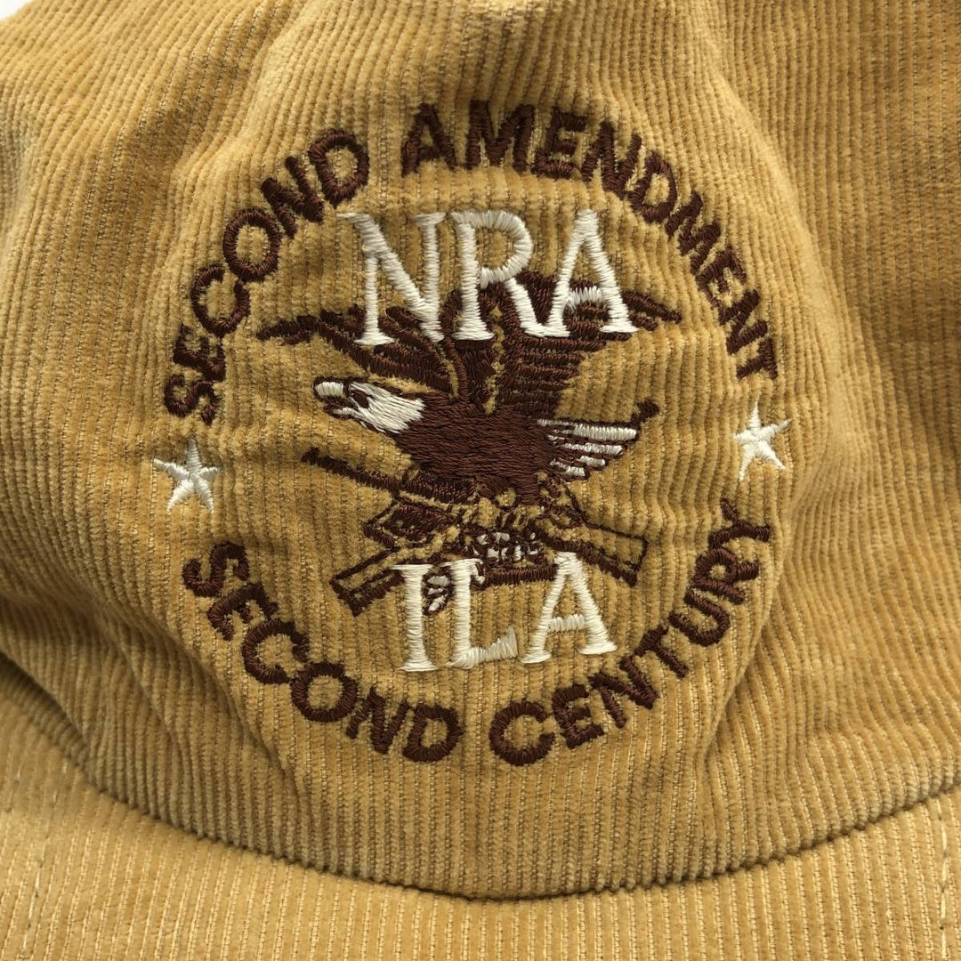 Eagle Pattern Corduroy Cap, Made in USA, One Size Fits All, Vintage unclear Beige type Vintage Second Hand