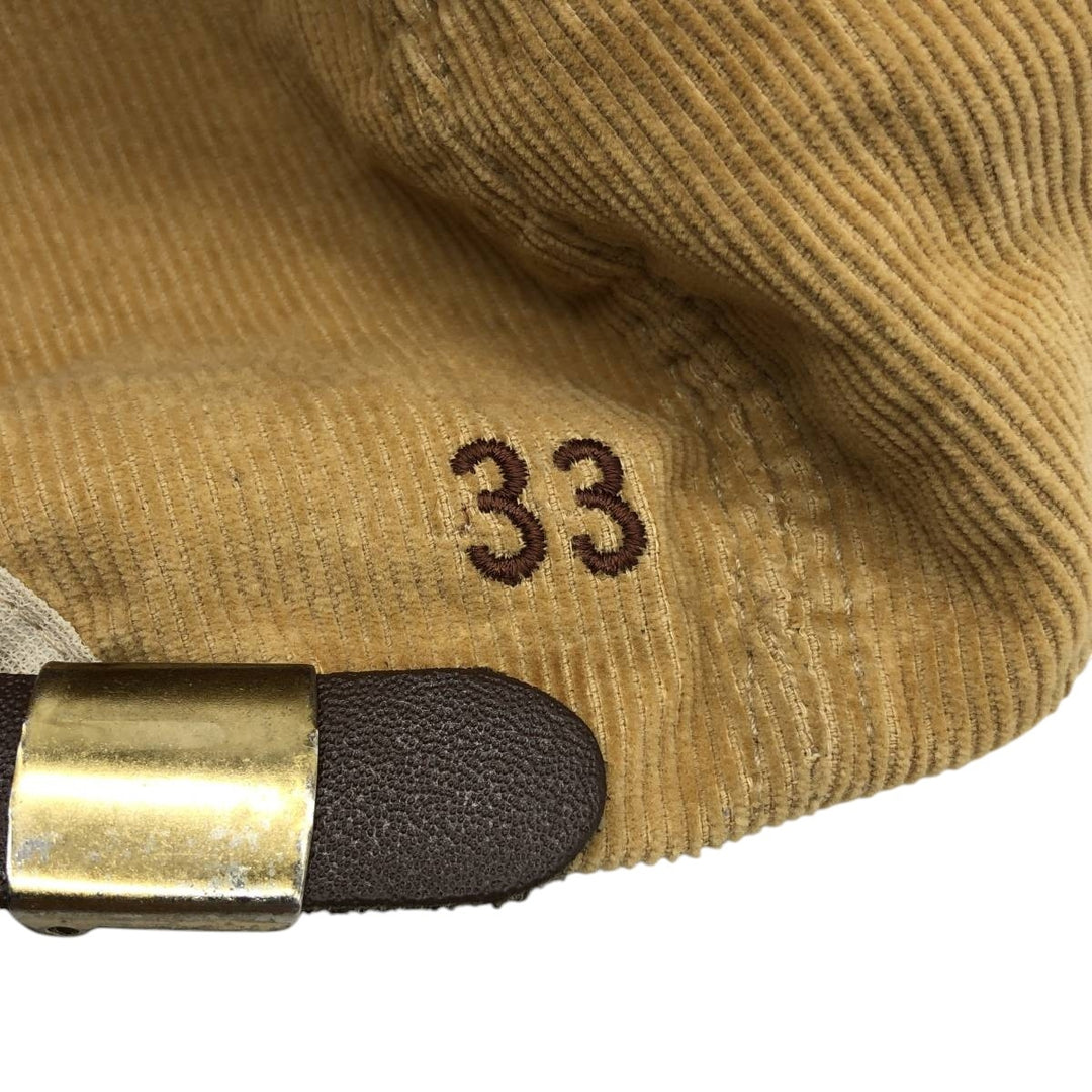 Eagle Pattern Corduroy Cap, Made in USA, One Size Fits All, Vintage unclear Beige type Vintage Second Hand