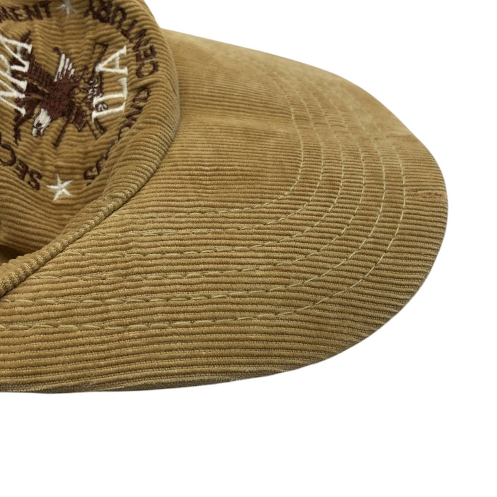 Eagle Pattern Corduroy Cap, Made in USA, One Size Fits All, Vintage unclear Beige type Vintage Second Hand