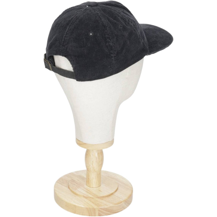 Corduroy cap, made in Canada, one size fits all. cotton black type Vintage Second Hand