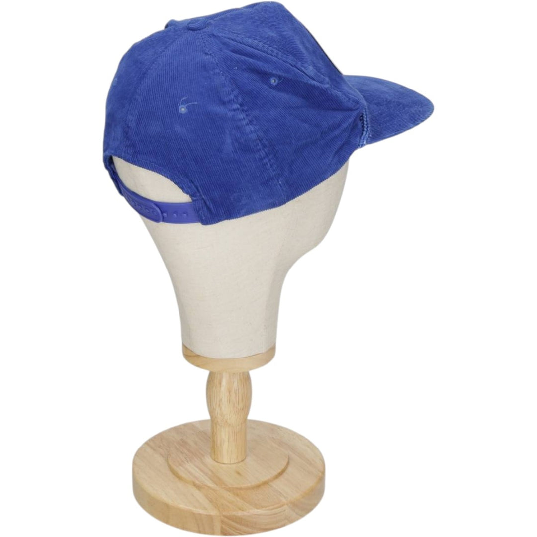 Headline Headwear POLLARD BROS FARMING Advertising Corduroy Cap (One Size Fits All) cotton navy blue type Vintage Second Hand