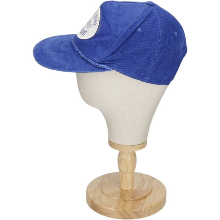 Headline Headwear POLLARD BROS FARMING Advertising Corduroy Cap (One Size Fits All) cotton navy blue type Vintage Second Hand