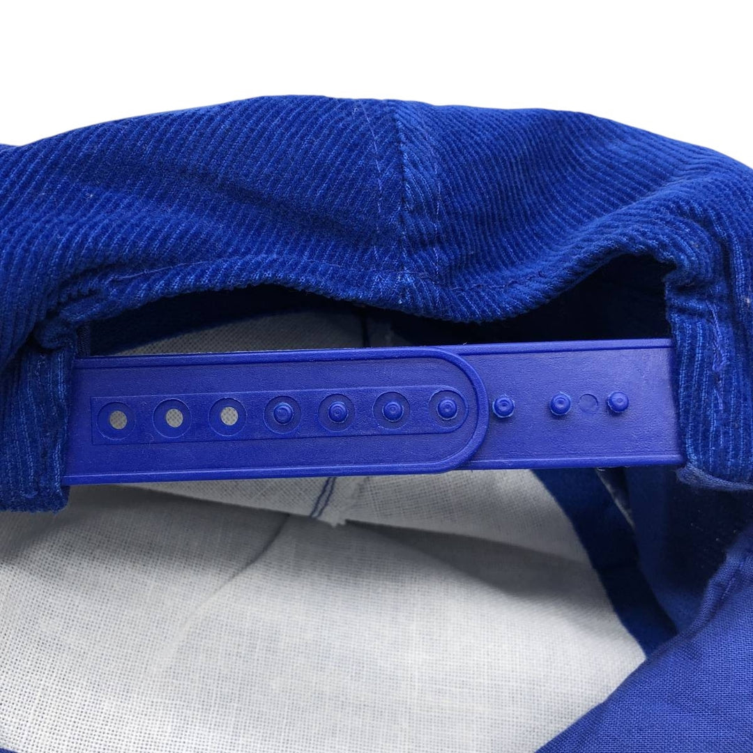 Headline Headwear POLLARD BROS FARMING Advertising Corduroy Cap (One Size Fits All) cotton navy blue type Vintage Second Hand