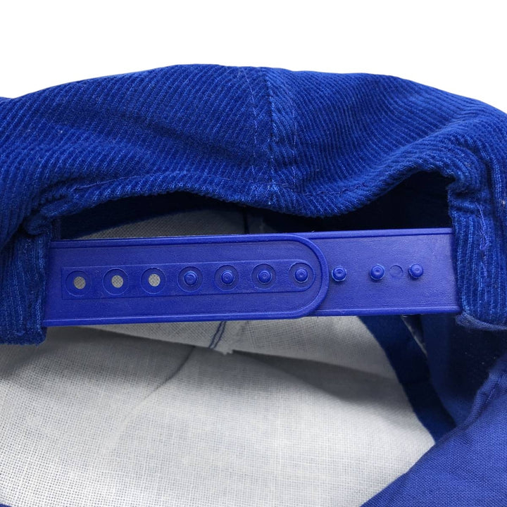 Headline Headwear POLLARD BROS FARMING Advertising Corduroy Cap (One Size Fits All) cotton navy blue type Vintage Second Hand