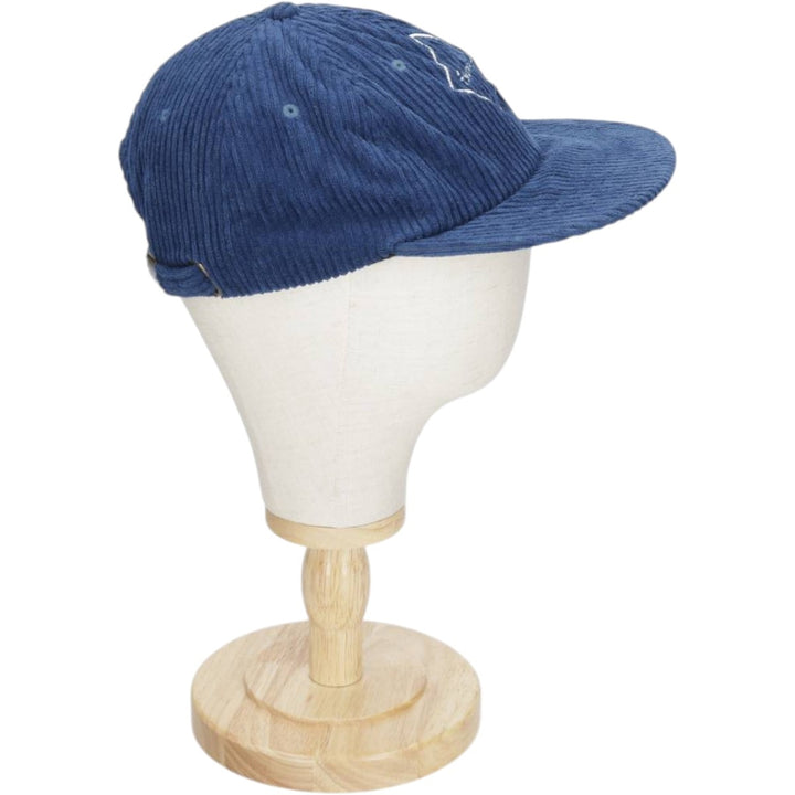 Sir Daniel Del Sol Records Wide-Wale Corduroy Cap (One Size Fits All) unclear navy blue type Vintage Second Hand