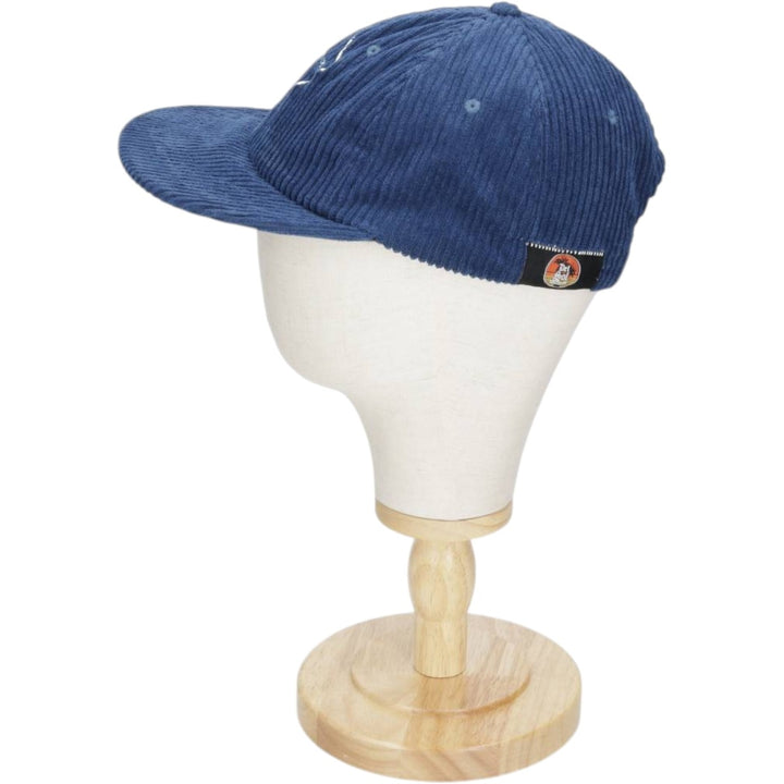 Sir Daniel Del Sol Records Wide-Wale Corduroy Cap (One Size Fits All) unclear navy blue type Vintage Second Hand
