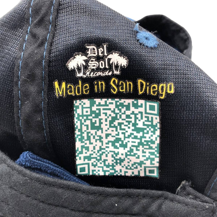 Sir Daniel Del Sol Records Wide-Wale Corduroy Cap (One Size Fits All) unclear navy blue type Vintage Second Hand