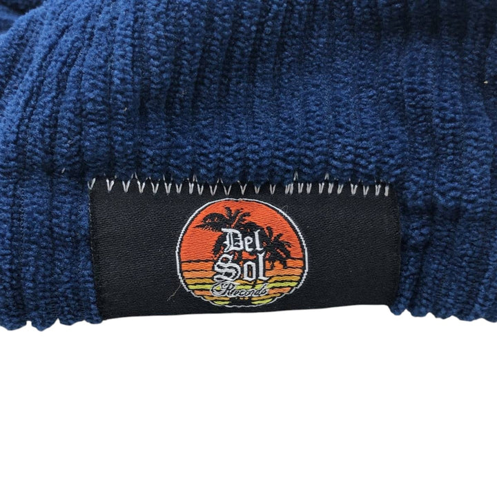 Sir Daniel Del Sol Records Wide-Wale Corduroy Cap (One Size Fits All) unclear navy blue type Vintage Second Hand