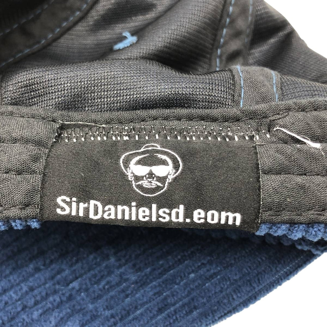 Sir Daniel Del Sol Records Wide-Wale Corduroy Cap (One Size Fits All) unclear navy blue type Vintage Second Hand