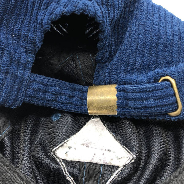 Sir Daniel Del Sol Records Wide-Wale Corduroy Cap (One Size Fits All) unclear navy blue type Vintage Second Hand