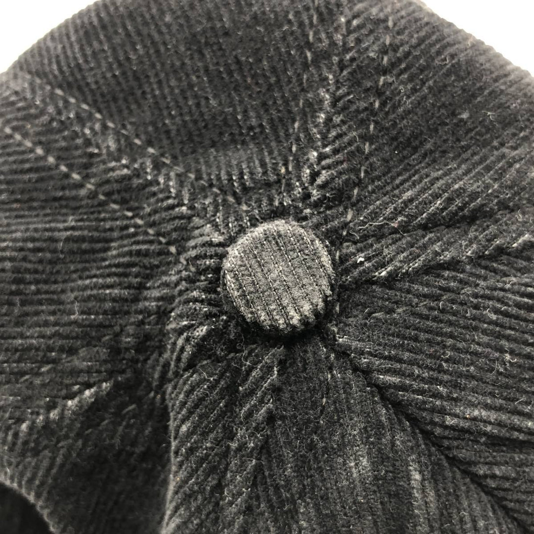 Ram SUNRISE AVIATION Eagle Pattern Advertising Corduroy Cap, Made in USA, One Size Fits All unclear black type Vintage Second Hand