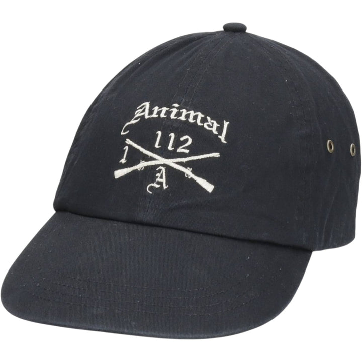Anvil Baseball Cap, 6-Panel Cap, One Size Fits All cotton black type Vintage Second Hand