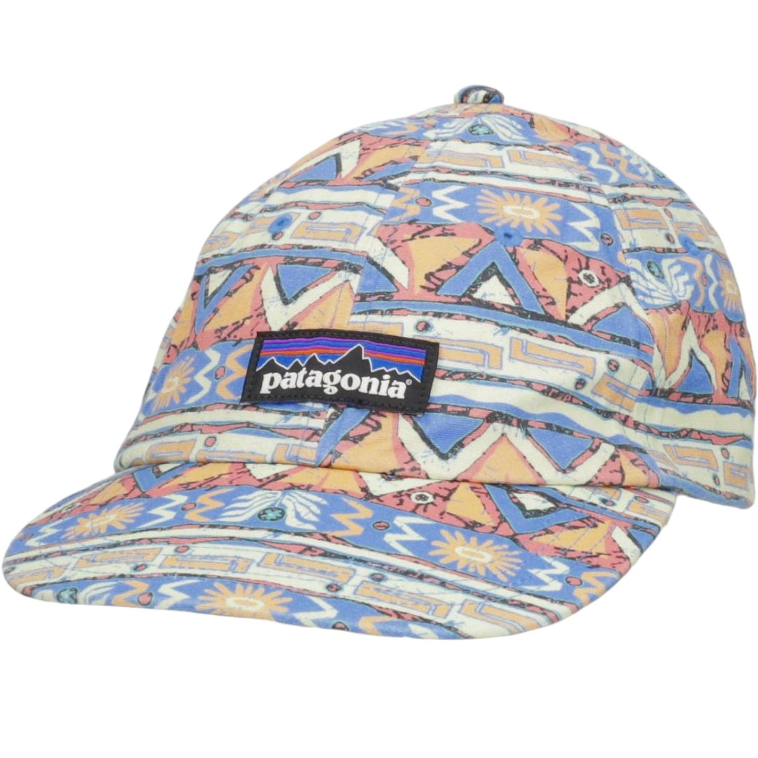 Patagonia P-6 Label Trad Cap 38296SP24 All-over print 6-panel cap, one size fits all. cotton Mint green Vintage Second Hand