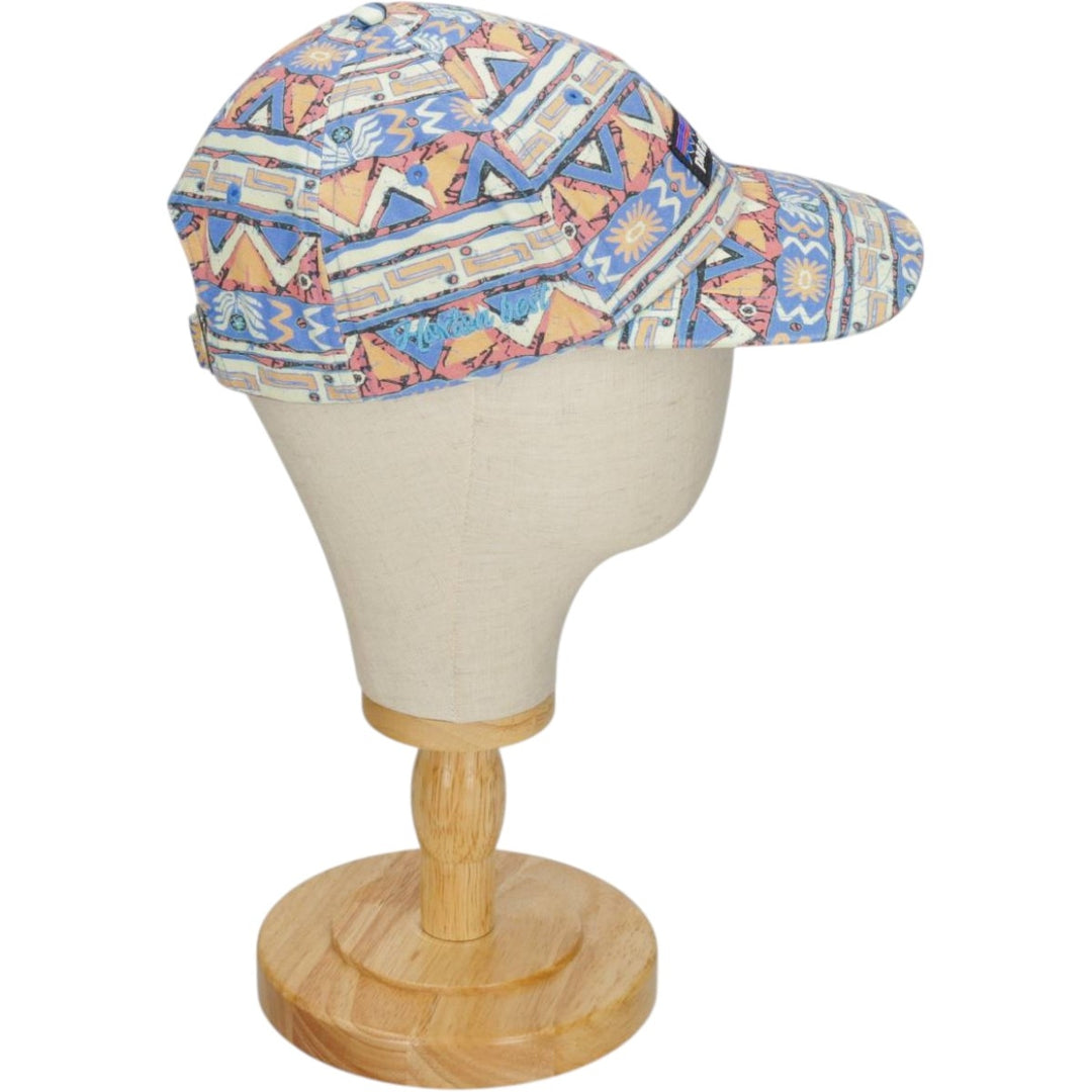 Patagonia P-6 Label Trad Cap 38296SP24 All-over print 6-panel cap, one size fits all. cotton Mint green Vintage Second Hand