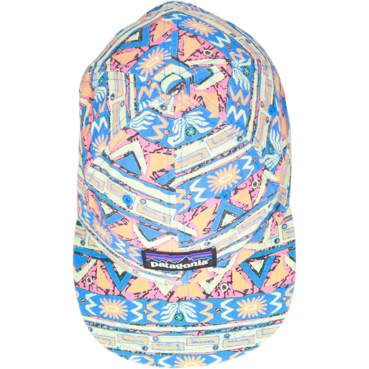 Patagonia P-6 Label Trad Cap 38296SP24 All-over print 6-panel cap, one size fits all. cotton Mint green Vintage Second Hand