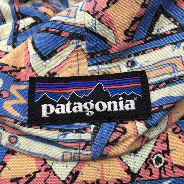 Patagonia P-6 Label Trad Cap 38296SP24 All-over print 6-panel cap, one size fits all. cotton Mint green Vintage Second Hand