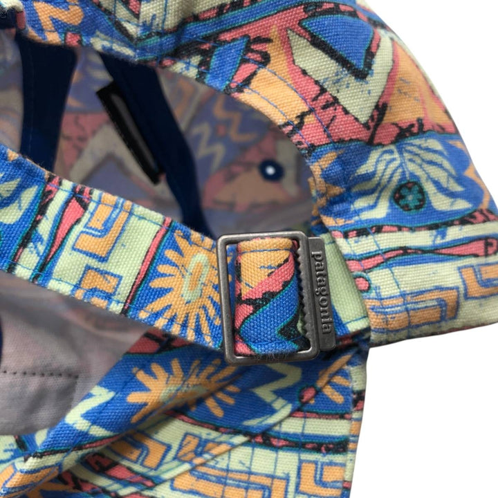 Patagonia P-6 Label Trad Cap 38296SP24 All-over print 6-panel cap, one size fits all. cotton Mint green Vintage Second Hand