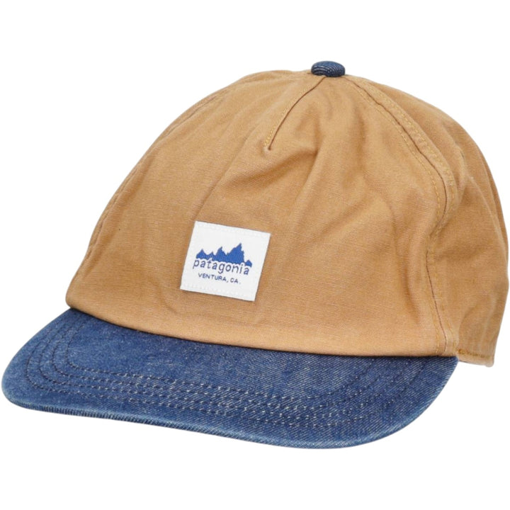 Patagonia Two-Tone 6-Panel Cap (One Size Fits All) cotton Beige type Vintage Second Hand